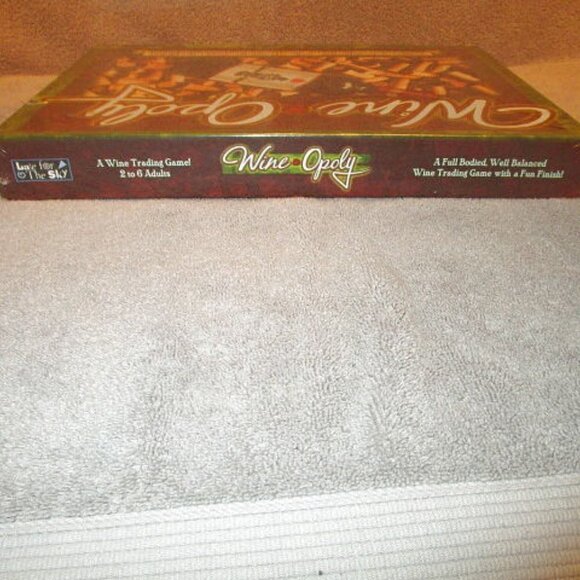 NOS Wineopoly WINE Monopoly BOARD GAME Adult PARTY Fun SEALED Vtg USA MADE - Picture 4 of 12